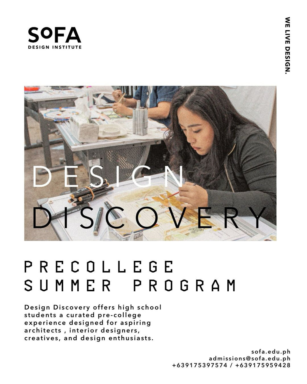 Design Discovery: A Pre-College Workshop in Interior Design  and Architecture (Face to Face)
